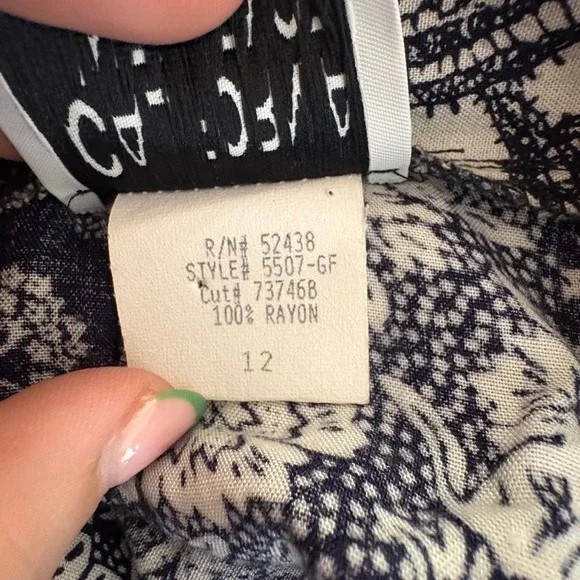 California Influence Vtg 90s Patchwork Paisley Maxi Skirt Button Front 12 Boho - Picture 8 of 9